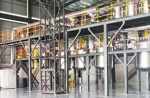 水性建築用塗料生産ライン